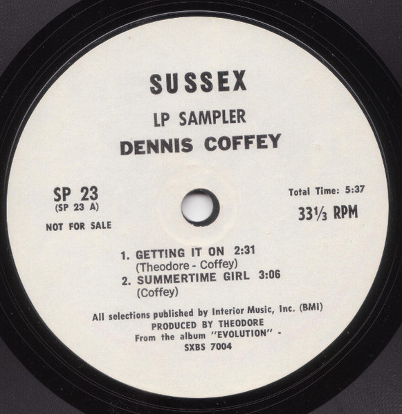 Dennis Coffey – Evolution LP Sampler (1971, Vinyl) - Discogs