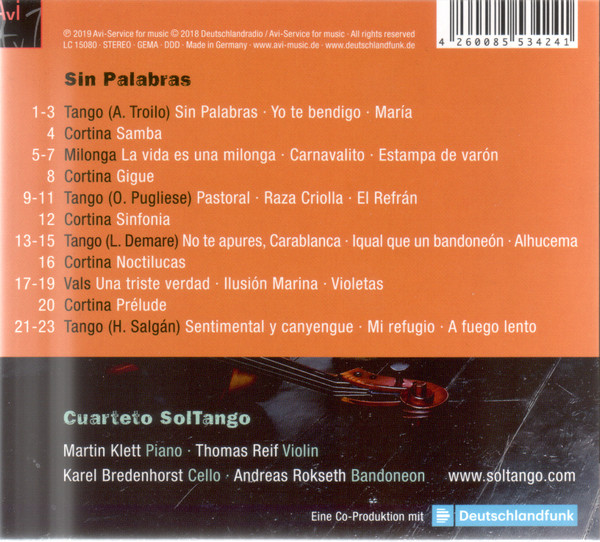 baixar álbum Cuarteto Soltango - Sin Palabras