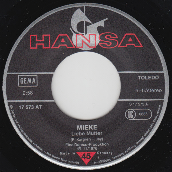 descargar álbum Mieke - Liebe Mutter