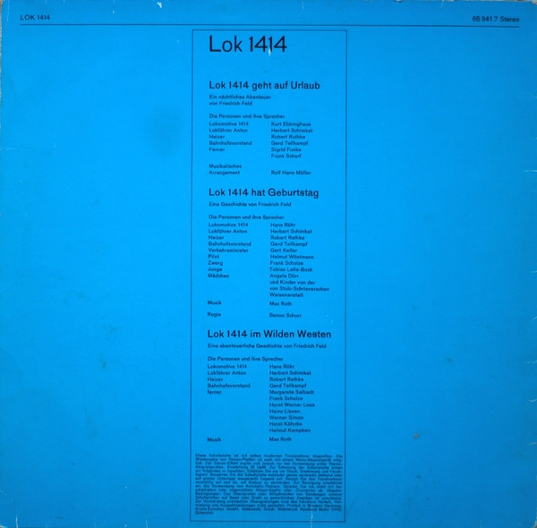 baixar álbum Friedrich Feld - Lok 1414 Drei Spannende Geschichten Mit Der Wunder Lokomotive