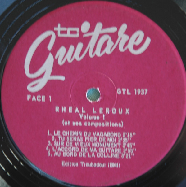 Rheal Leroux - Rhéal Leroux Et Ses Compositions, Vol.1 | Guitare (GTL-1937) - 3