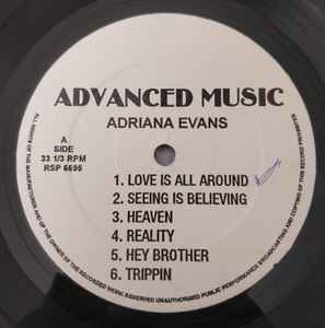 Adriana Evans – Adriana Evans (1996, Vinyl) - Discogs