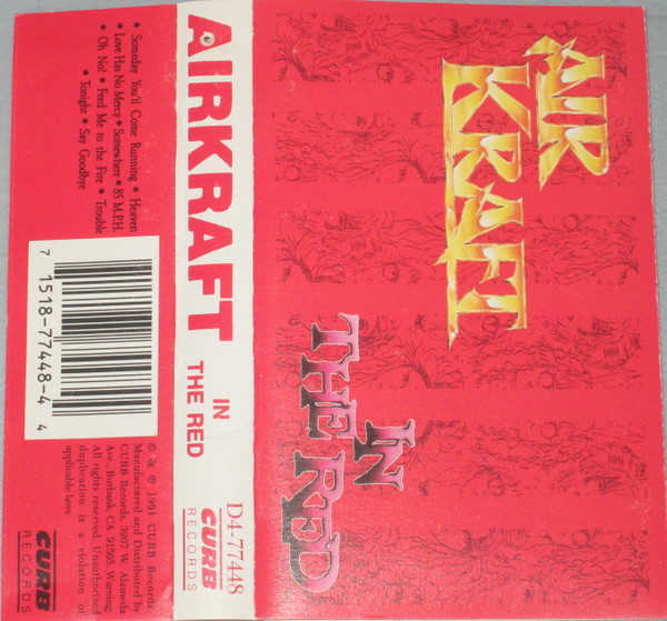 Airkraft – In The Red (1991, Hx Pro, Cassette) - Discogs
