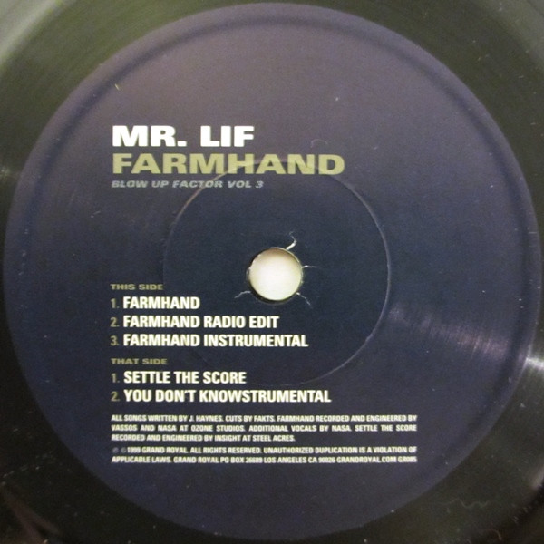 ladda ner album Mr Lif - Farmhand