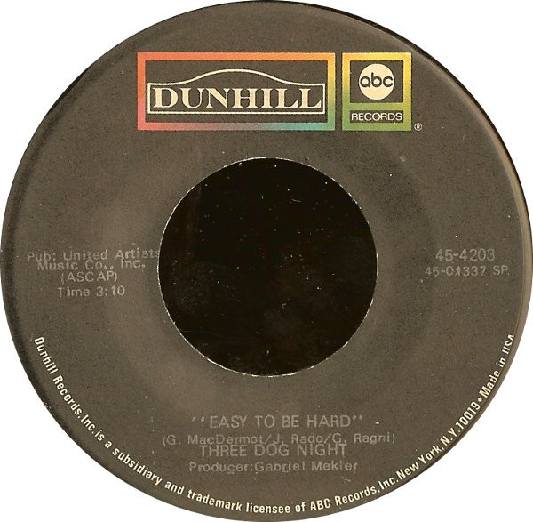 Three Dog Night - Easy To Be Hard | Releases | Discogs