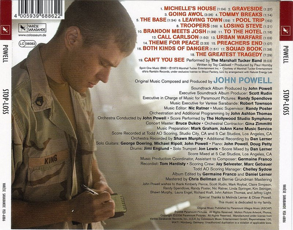 lataa albumi Download John Powell - STOP LOSS Music From The Motion Picture album