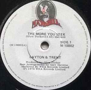 Layton & Trent - The More You Seek album cover