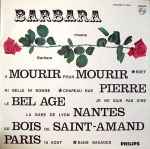 Cover of Barbara Chante Barbara, , Vinyl