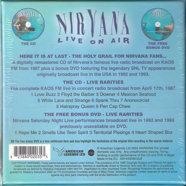 Nirvana - Live On Air | Releases | Discogs