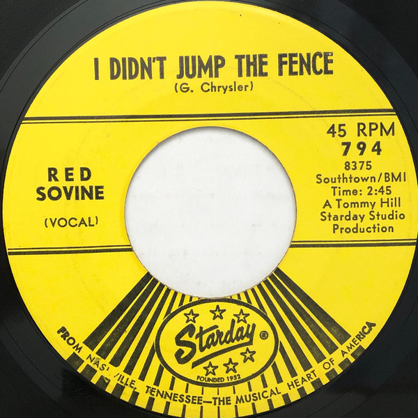 ladda ner album Red Sovine - I Didnt Jump The Fence