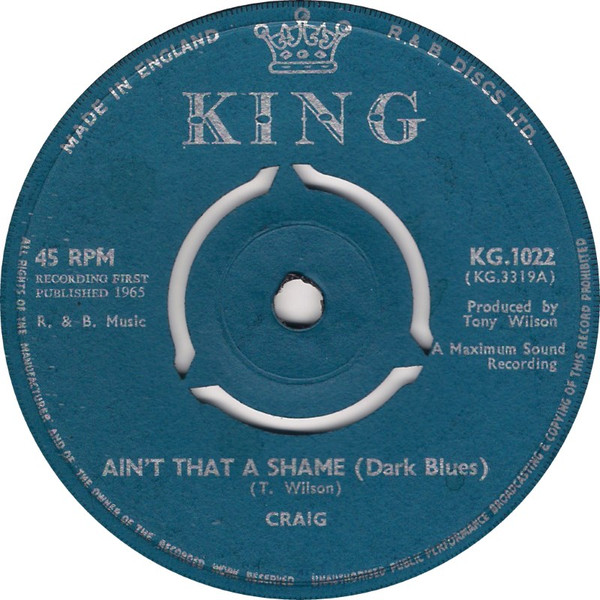 last ned album Craig - Aint That A Shame Dark Blues International Blues