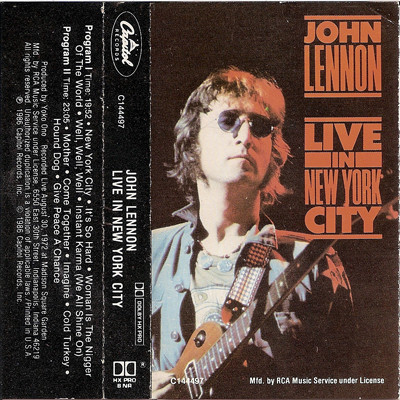 John Lennon - Live In New York City | Releases | Discogs