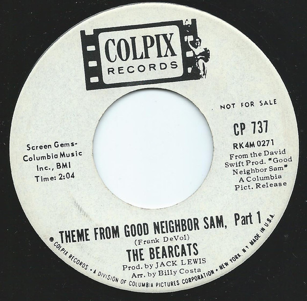 The Bearcats – Theme From Good Neighbor Sam (1964, Indianapolis