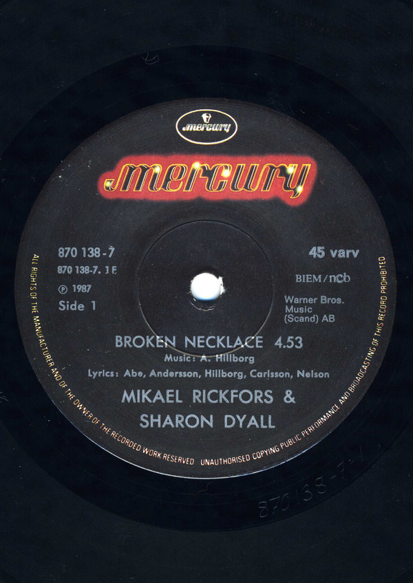 last ned album Rickfors & Dyall - Broken Necklace