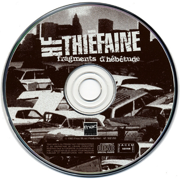 Fragments d'hébétude de Hubert-Felix Thiefaine, CD chez dom88 -  Ref:116137136