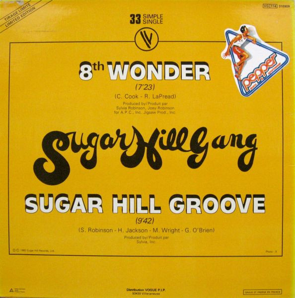 Sugarhill Gang - 8th Wonder / Sugar Hill Groove | Vogue (310909) - 2