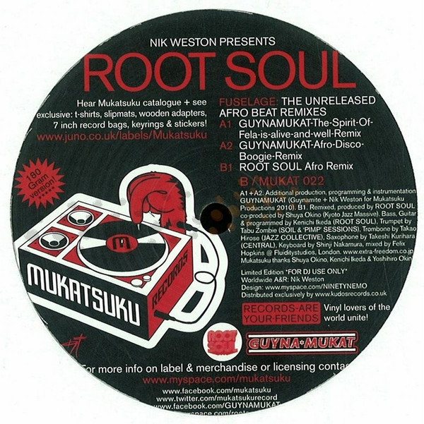 descargar álbum Nik Weston Presents Root Soul - Fuselage The Unreleased Afrobeat Remixes