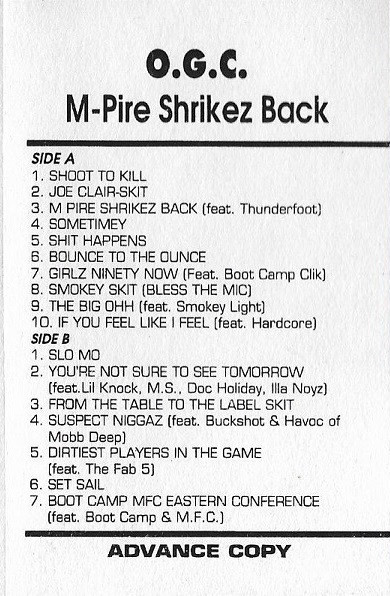 O.G.C. - The M-Pire Shrikez Back | Releases | Discogs