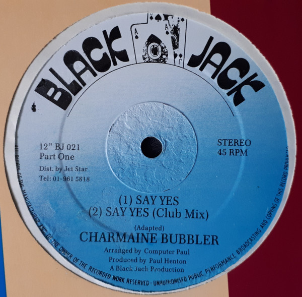 say yes/charmaine bubbler