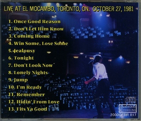 Album herunterladen Bryan Adams - El Mocambo 1981