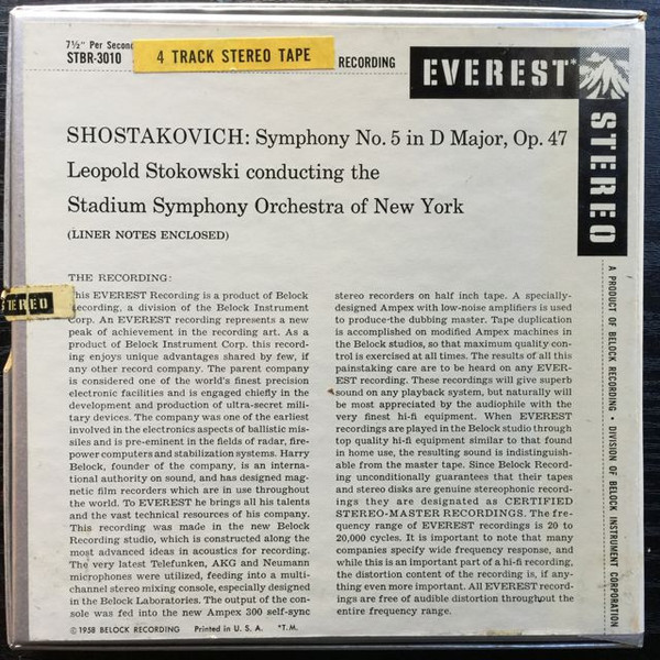 descargar álbum Leopold Stokowski, The Stadium Symphony Orchestra Of New York, Dmitri Shostakovich - Symphony No 5