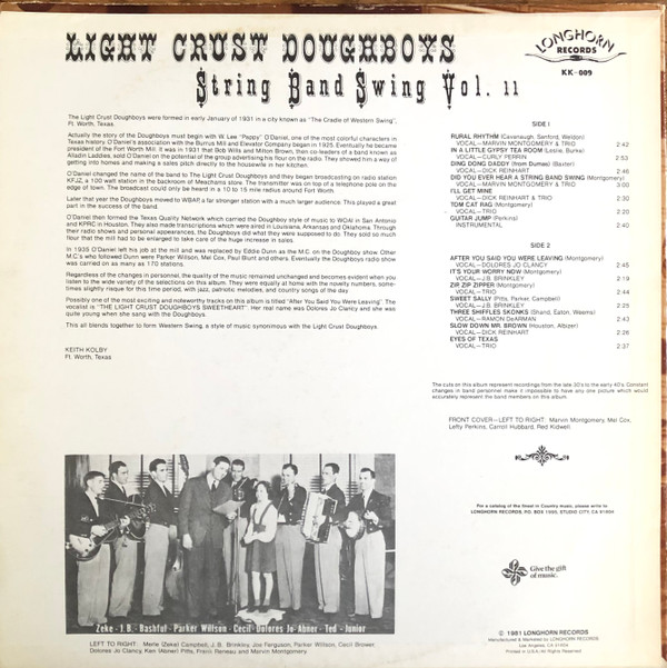 descargar álbum Light Crust Doughboys - String Band Swing Volume 2