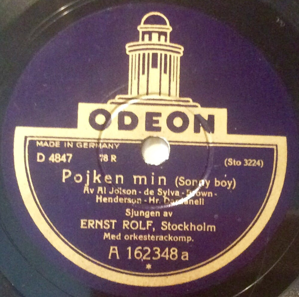 descargar álbum Ernst Rolf - Pojken Min Vi Skall Segla Hela Livet Samman