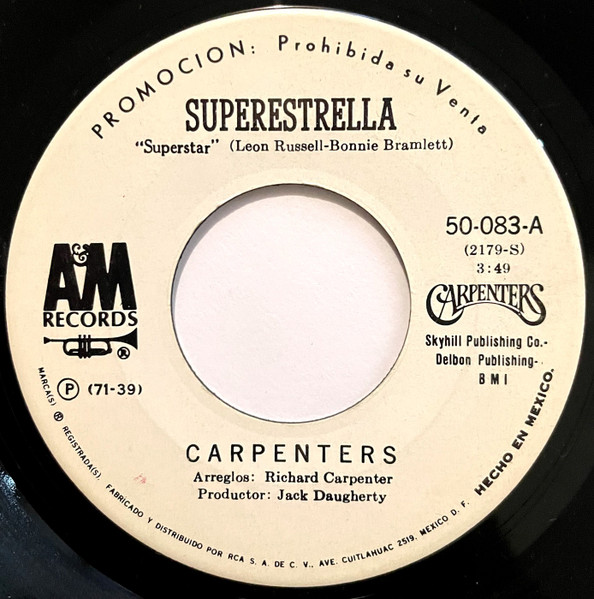 Carpenters = カーペンターズ – Superstar = スーパースター (1971 