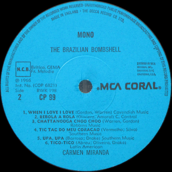 Album herunterladen Carmen Miranda - The Brazilian Bombshell