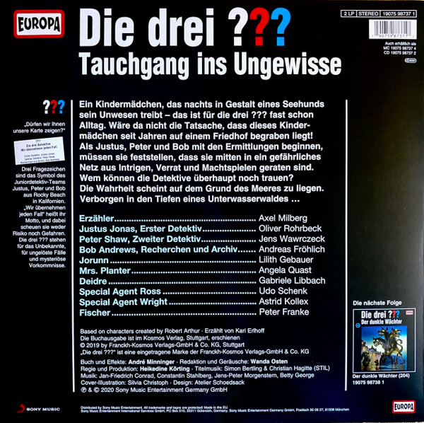 last ned album Kari Erlhoff - Die Drei 203 Tauchgang Ins Ungewisse