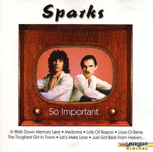 Sparks - So Important album cover
