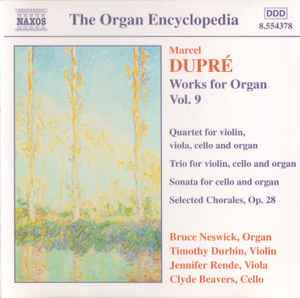 Marcel Dupré - Works For Organ Vol.  9 album cover