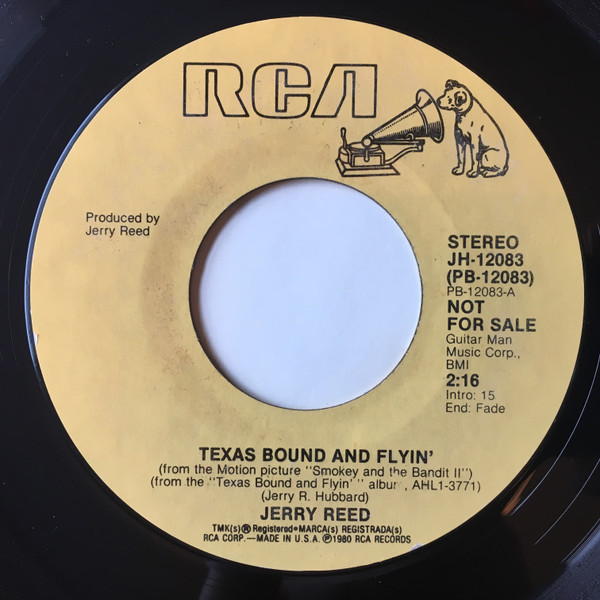 Jerry Reed – Texas Bound And Flyin' (1980, Red Translucent, Vinyl