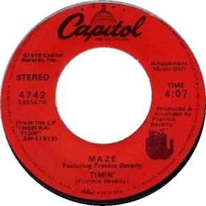 Maze Featuring Frankie Beverly - Timin' album cover