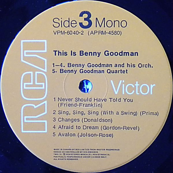 Benny Goodman And His Orchestra - This Is Benny Goodman | RCA Victor (VPM-6040) - 7