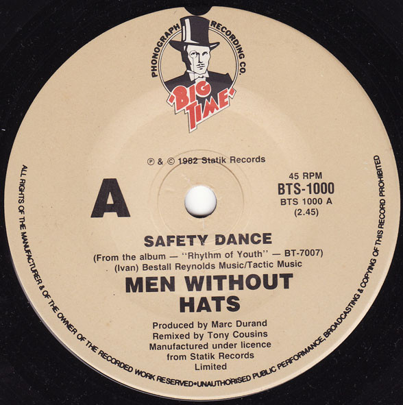 Men Without Hats – The Safety Dance (1982, Vinyl) - Discogs