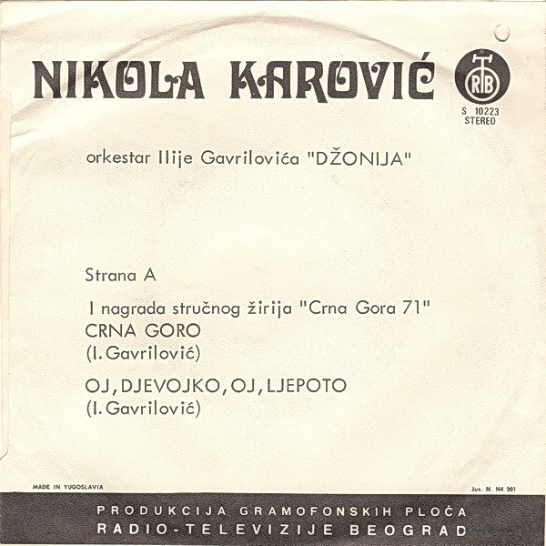 Album herunterladen Nikola Karović - Crna Goro