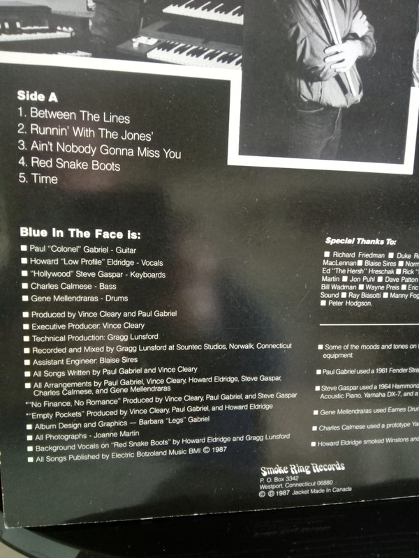 descargar álbum Blue In The Face Featuring Paul Gabriel , Howard Eldridge - Blue In The Face