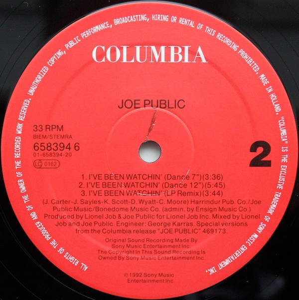 last ned album Joe Public - Ive Been Watchin