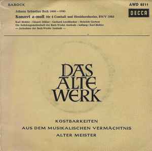 Johann Sebastian Bach - Konzert A-moll Für 4 Cembali Und Streichorchester, BWV 1065 album cover