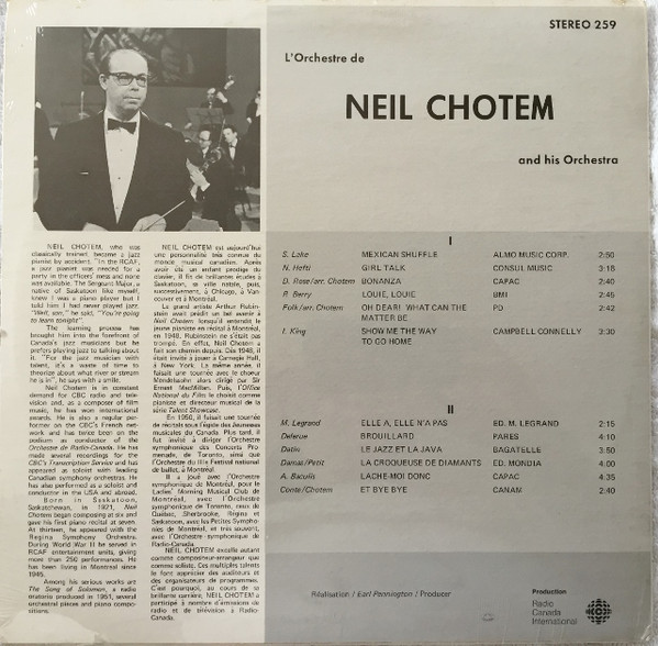 baixar álbum Neil Chotem - Neil Chotem And His Orchestra