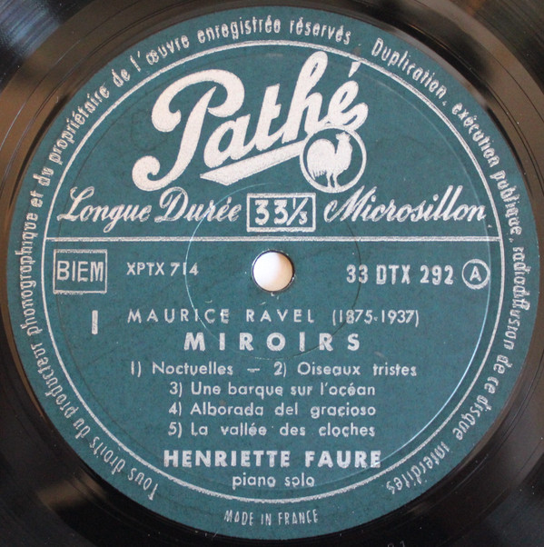 baixar álbum Ravel Henriette Faure - Miroirs Le Tombeau De Couperin