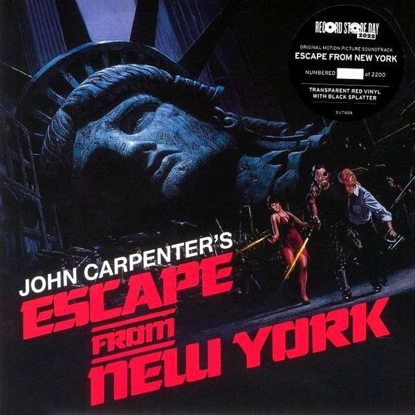 John Carpenter Signed Escape From New York 12x20 Custom Matted Index Card  DIsplay Inscribed Best (PSA Encapsulated)