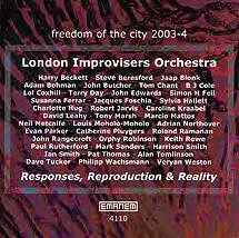 London Improvisers Orchestra - Responses, Reproduction & Reality: Freedom Of The City 2003-4 album cover