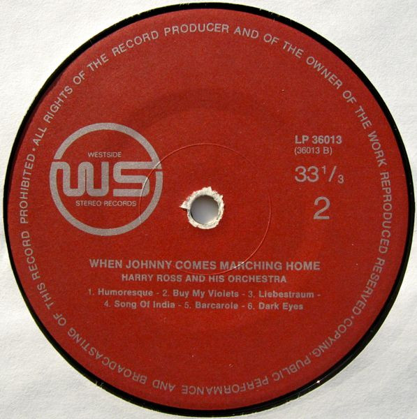 descargar álbum Harry Ross And His Orchestra - When Johnny Comes Marching Home