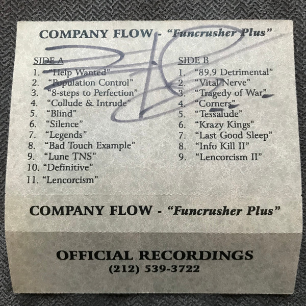Company Flow – Funcrusher Plus (Cassette) - Discogs