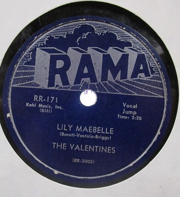 The Valentines – Lily Maebelle / Falling For You (1955, Blue Label, Vinyl)  - Discogs