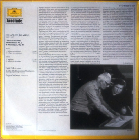 descargar álbum Johannes Brahms Emil Gilels, Berliner Philharmoniker, Eugen Jochum - Piano Concerto No2