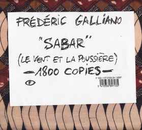 Frederic Galliano - Sabar album cover