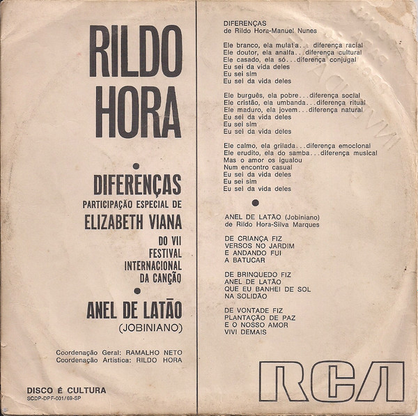 Album herunterladen Rildo Hora - Diferenças Anel de Latão